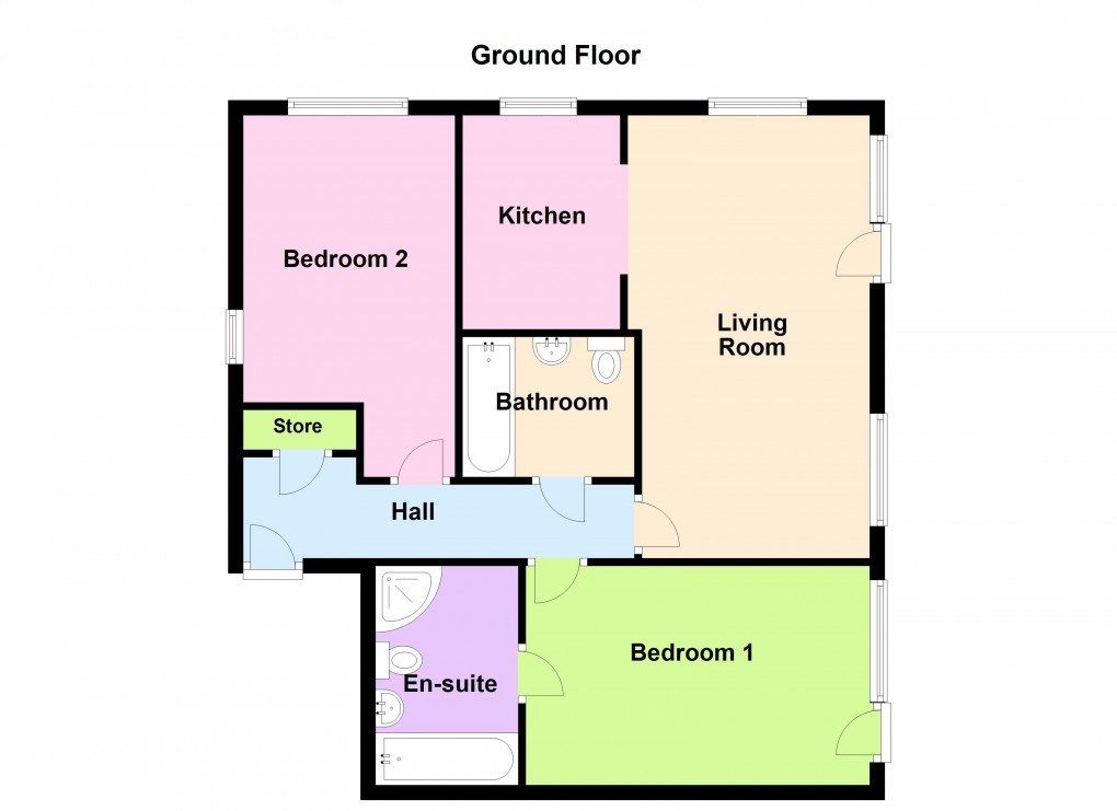 Floorplan for Drapers Fields, Coventry, West Midlands