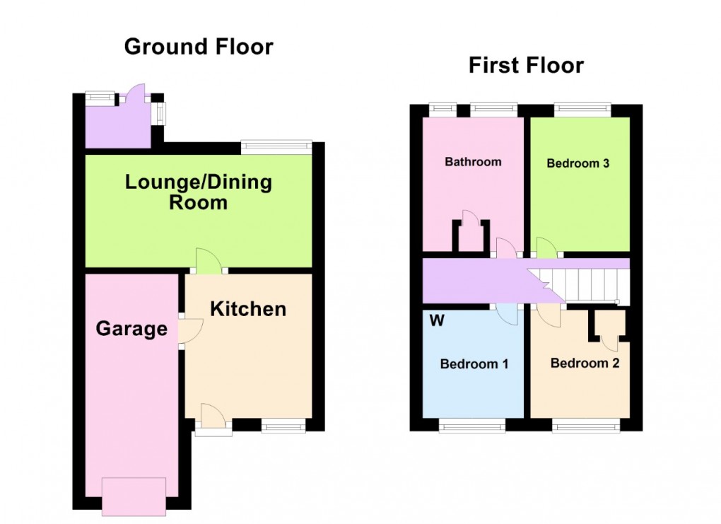 Floorplan for Boswell Drive, Coventry, West Midlands