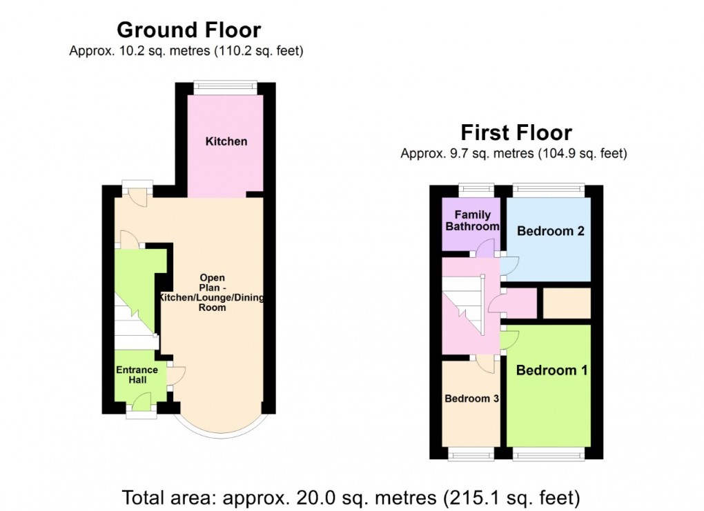 Floorplan for Walsgrave, Coventry, West Midlands