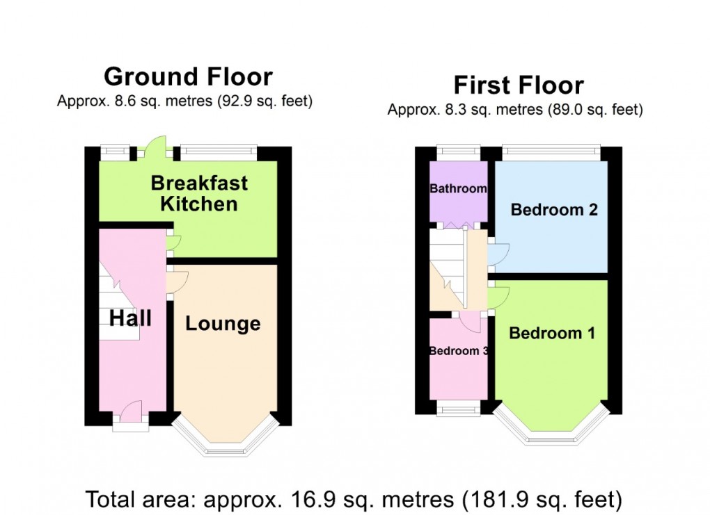 Floorplan for Poets Corner, Coventry, West Midlands