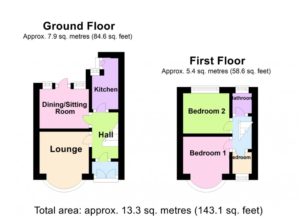 Floorplan for Poets Corner, Coventry, West Midlands