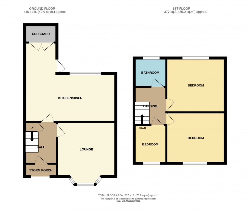 Floorplan for Wyken, Coventry, West Midlands